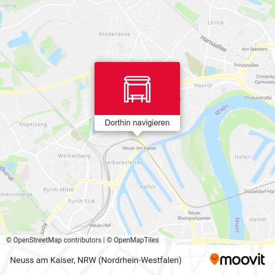 Neuss am Kaiser Karte