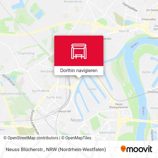 Neuss Blücherstr. Karte