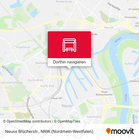 Neuss Blücherstr. Karte