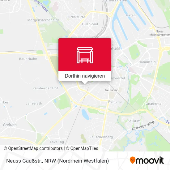 Neuss Gaußstr. Karte
