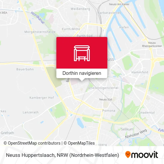 Neuss Huppertslaach Karte