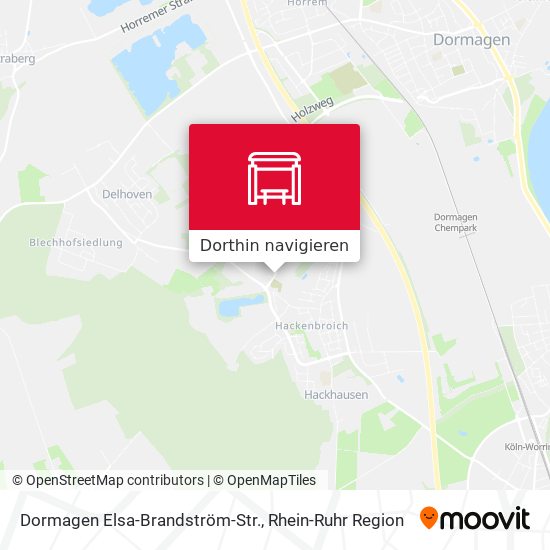 Dormagen Elsa-Brandström-Str. Karte