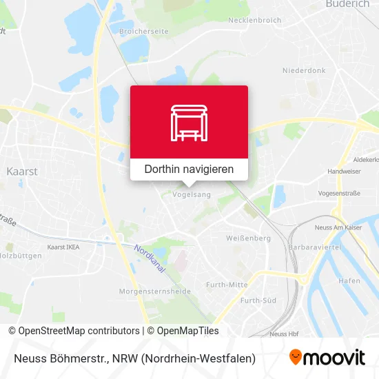 Neuss Böhmerstr. Karte