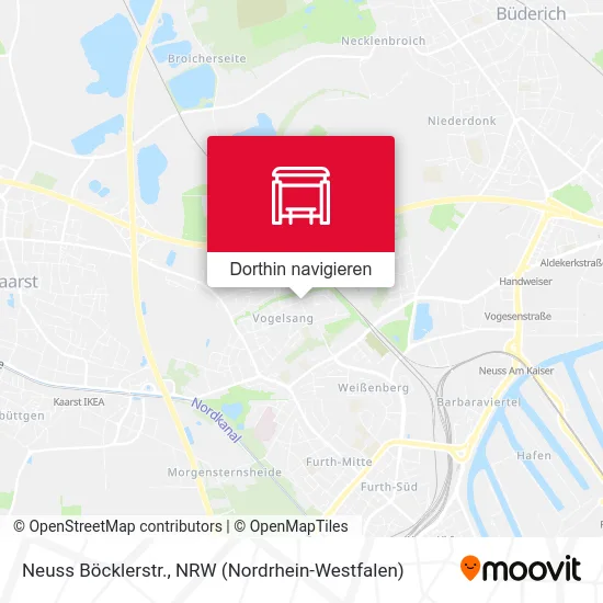Neuss Böcklerstr. Karte