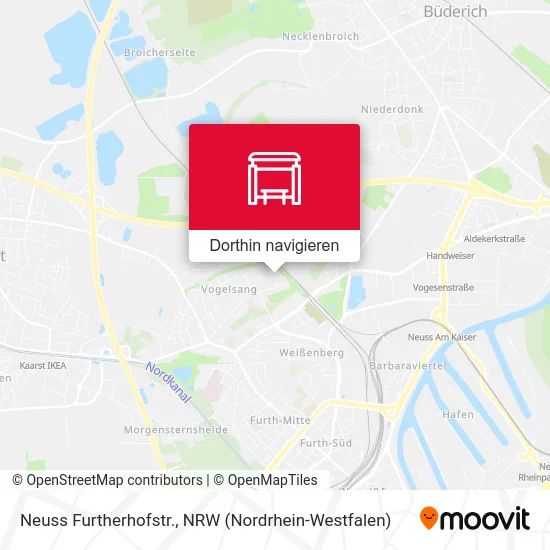 Neuss Furtherhofstr. Karte