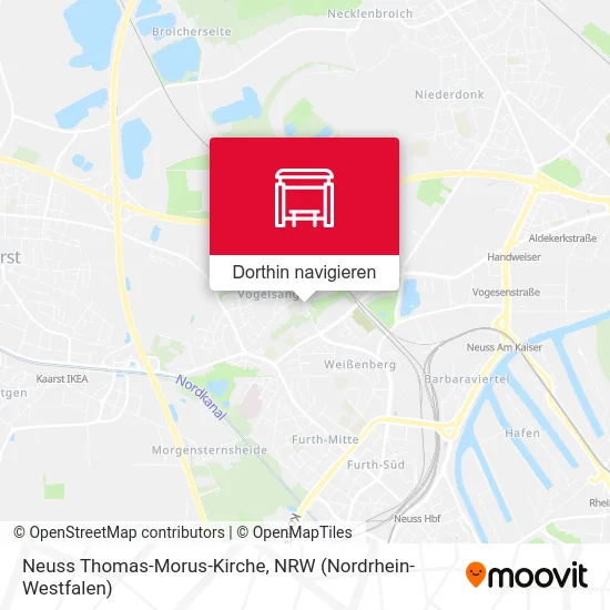 Neuss Thomas-Morus-Kirche Karte