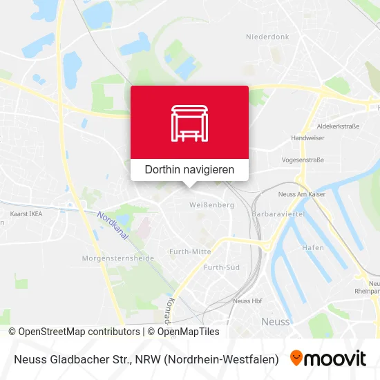 Neuss Gladbacher Str. Karte