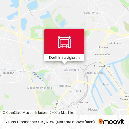 Neuss Gladbacher Str. Karte