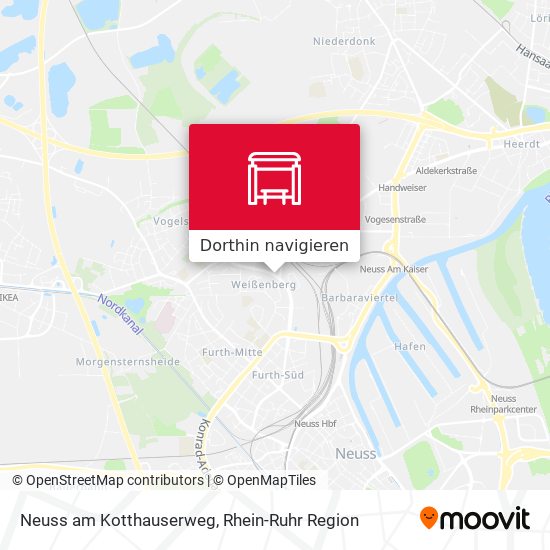 Neuss am Kotthauserweg Karte