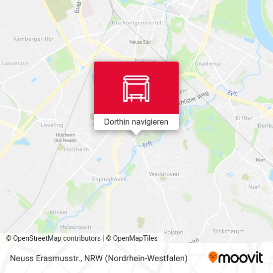 Neuss Erasmusstr. Karte