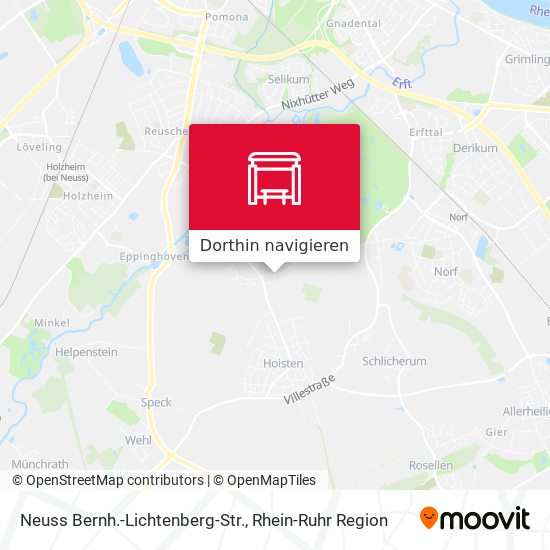 Neuss Bernh.-Lichtenberg-Str. Karte