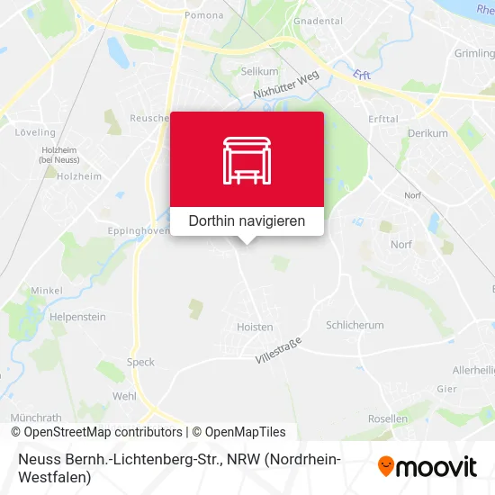 Neuss Bernh.-Lichtenberg-Str. Karte