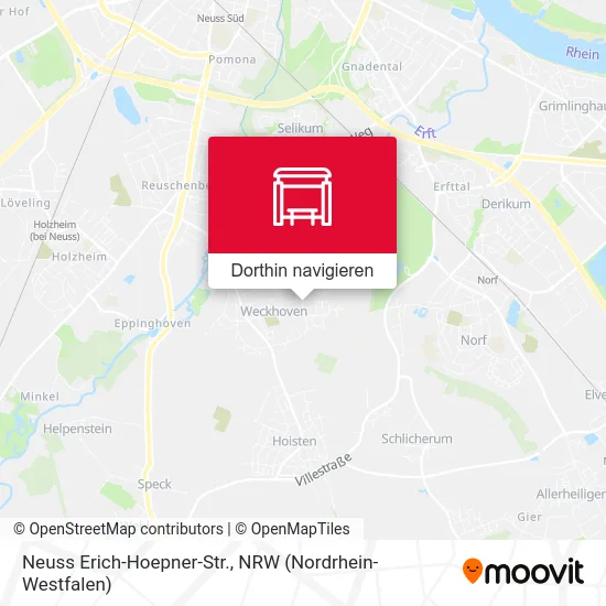 Neuss Erich-Hoepner-Str. Karte
