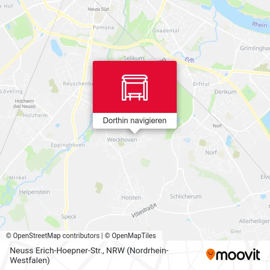 Neuss Erich-Hoepner-Str. Karte