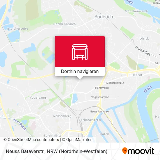 Neuss Bataverstr. Karte