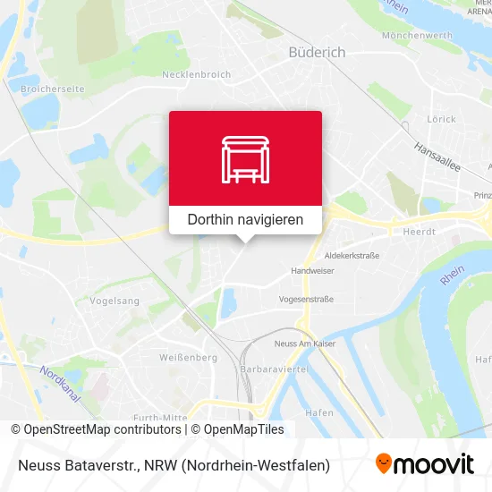 Neuss Bataverstr. Karte