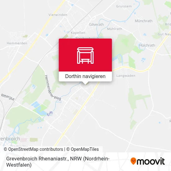 Grevenbroich Rhenaniastr. Karte