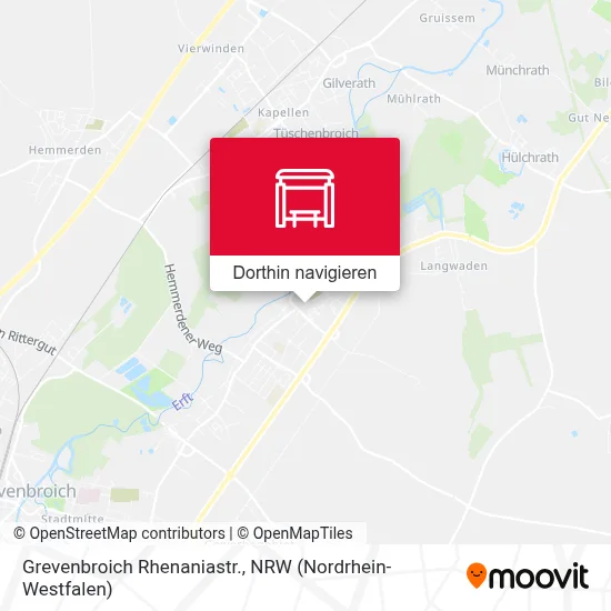 Grevenbroich Rhenaniastr. Karte