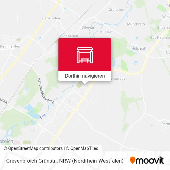 Grevenbroich Grünstr. Karte