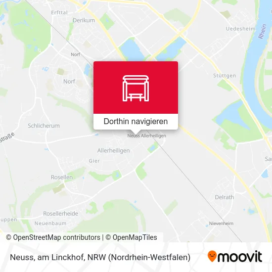 Neuss, am Linckhof Karte