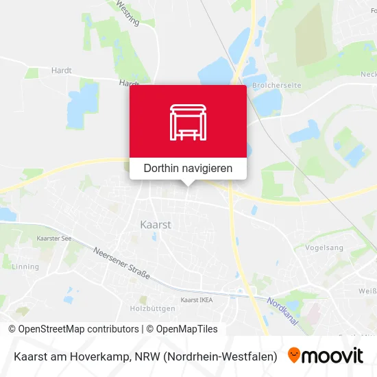 Kaarst am Hoverkamp Karte