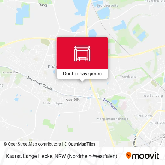 Kaarst, Lange Hecke Karte