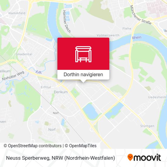 Neuss Sperberweg Karte