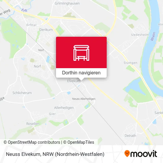 Neuss Elvekum Karte