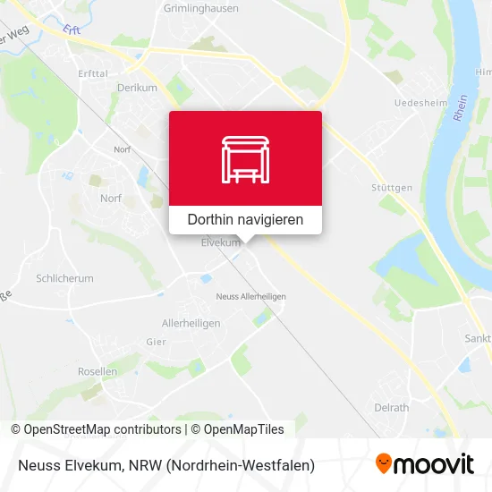 Neuss Elvekum Karte