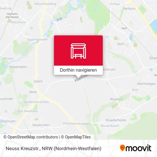 Neuss Kreuzstr. Karte