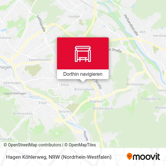 Hagen Köhlerweg Karte