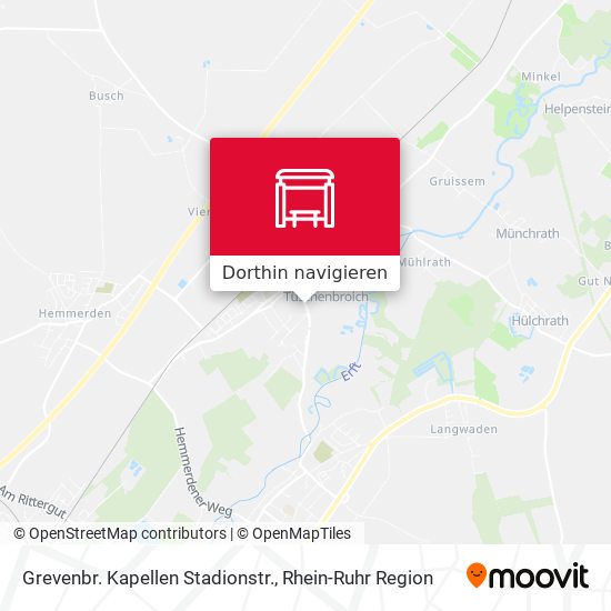 Grevenbr. Kapellen Stadionstr. Karte