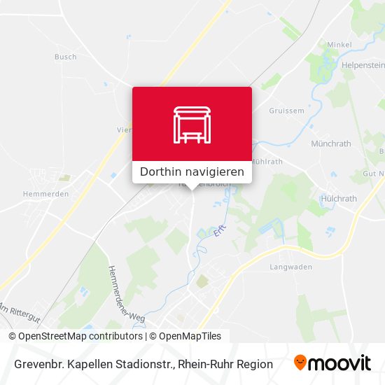 Grevenbr. Kapellen Stadionstr. Karte