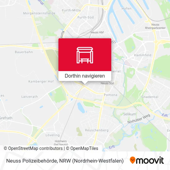 Neuss Polizeibehörde Karte