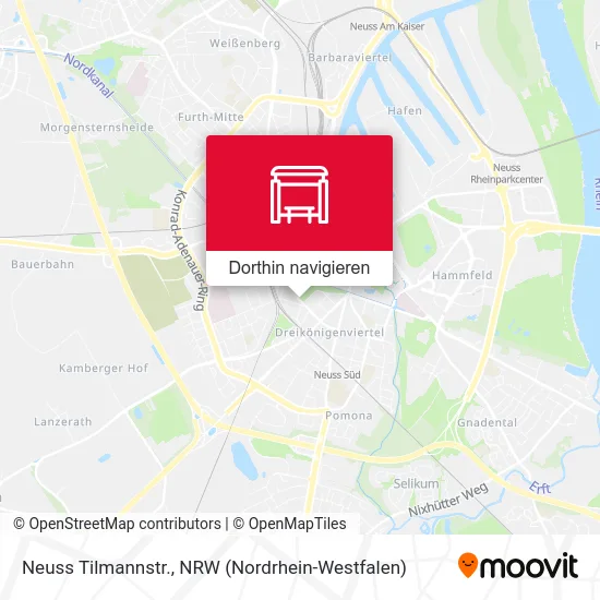 Neuss Tilmannstr. Karte