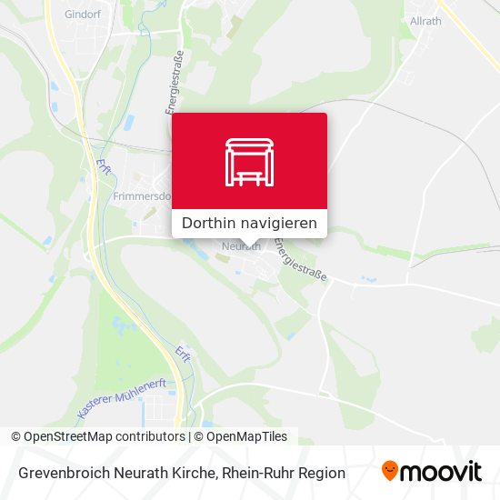 Grevenbroich Neurath Kirche Karte