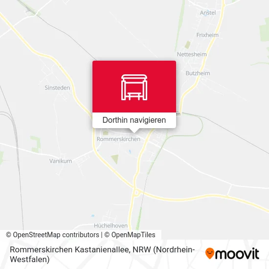 Rommerskirchen Kastanienallee Karte