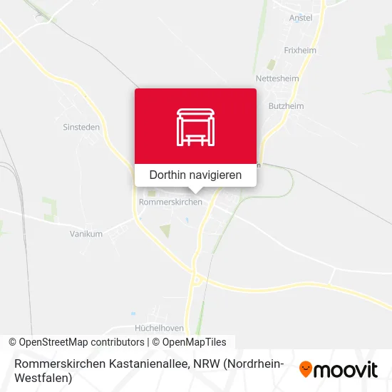 Rommerskirchen Kastanienallee Karte