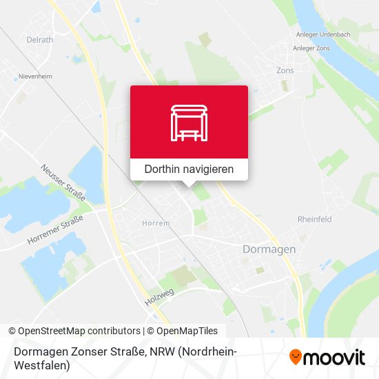 Dormagen Zonser Straße Karte