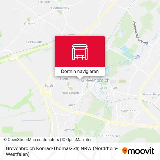 Grevenbroich Konrad-Thomas-Str Karte