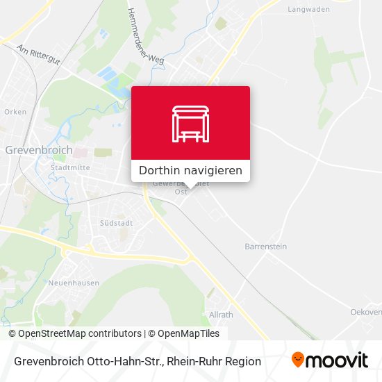 Grevenbroich Otto-Hahn-Str. Karte