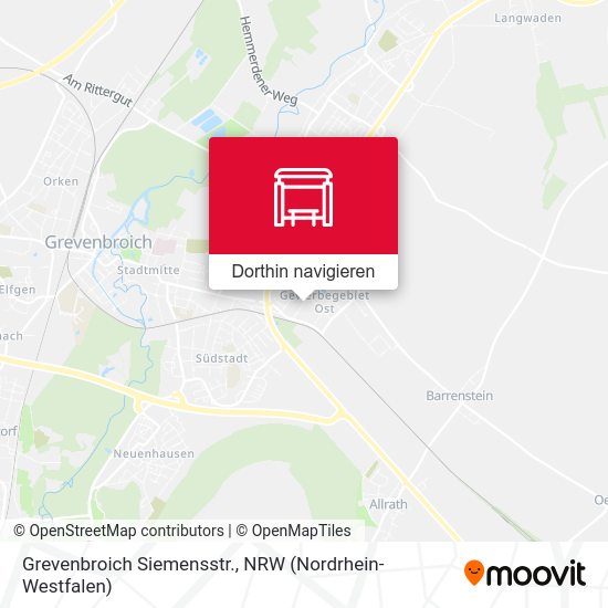 Grevenbroich Siemensstr. Karte