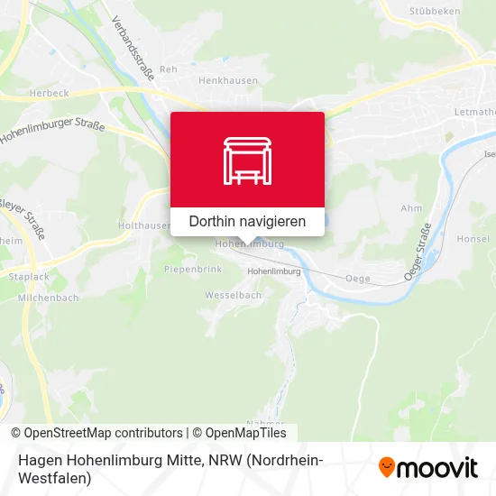 Hagen Hohenlimburg Mitte Karte