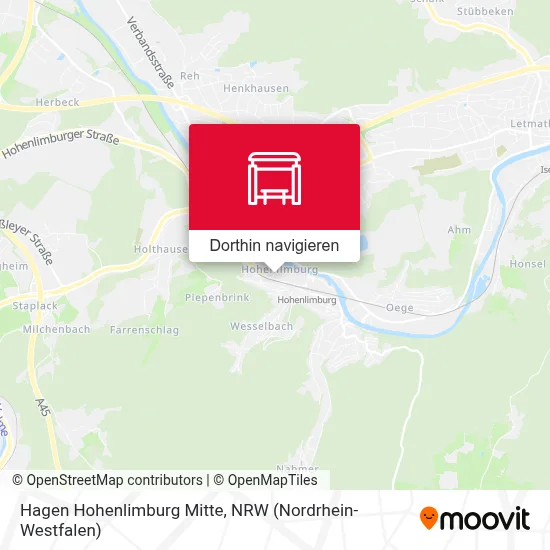 Hagen Hohenlimburg Mitte Karte