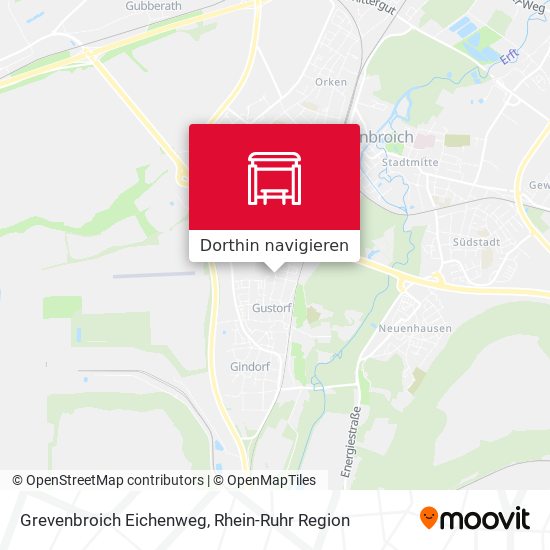 Grevenbroich Eichenweg Karte