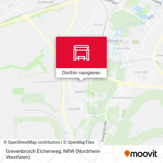 Grevenbroich Eichenweg Karte