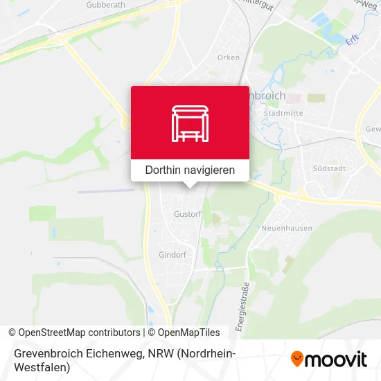 Grevenbroich Eichenweg Karte