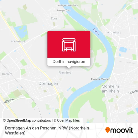 Dormagen An den Peschen Karte