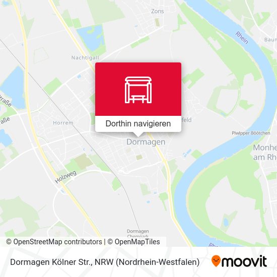 Dormagen Kölner Str. Karte