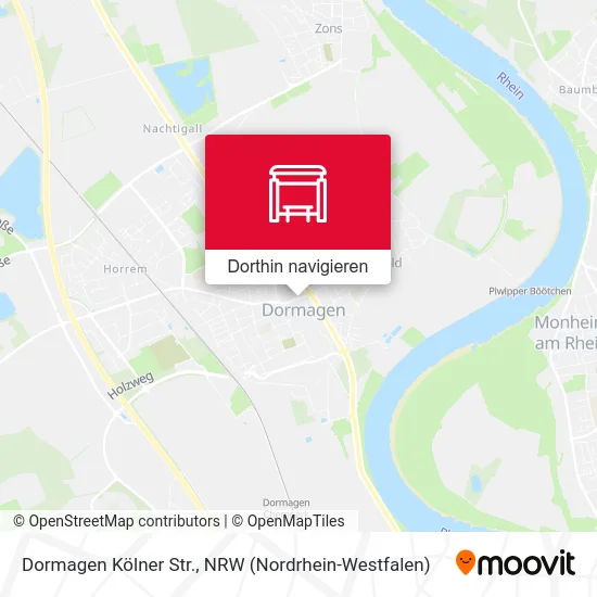 Dormagen Kölner Str. Karte